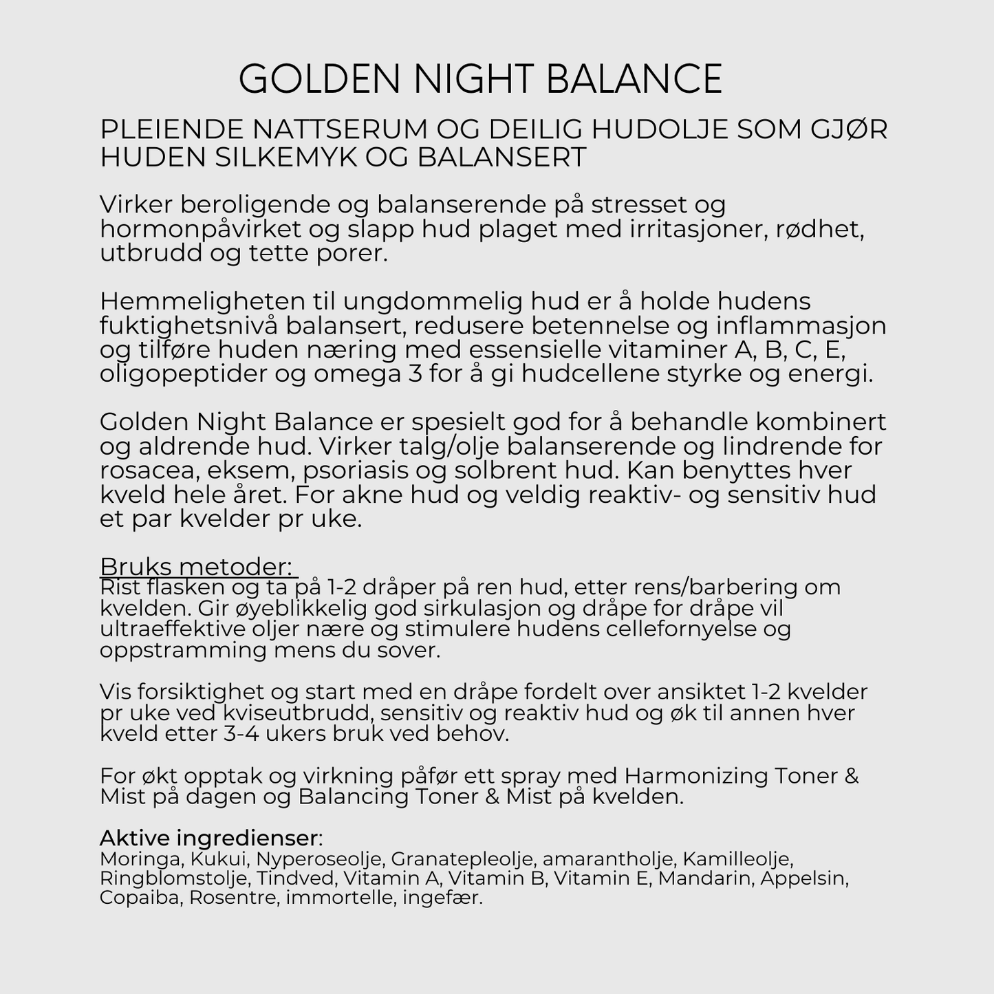 Golden Night Balance